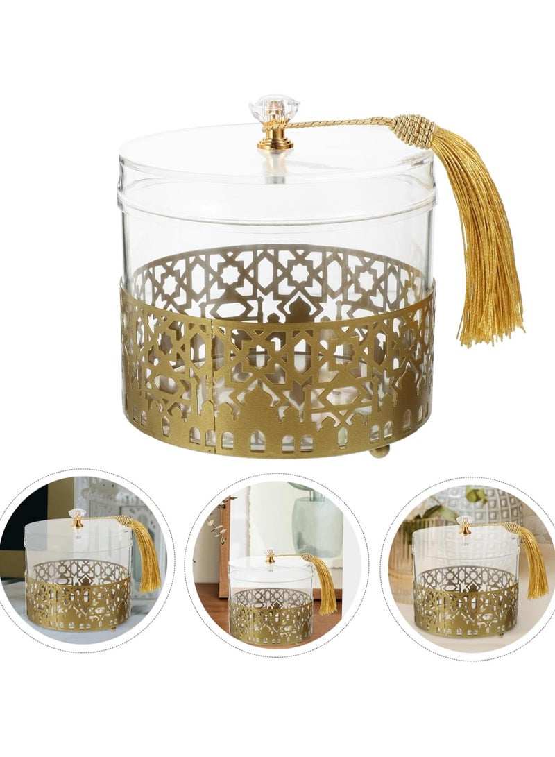 Laravel Metal Candy Box Festival Decorative Tray Candy Nuts Container Fruit Plate for Candy, Cookies, Chips and Party Snacks Ramadan Eid Mubarak Favor for Party Dessert Boxes - Image 5